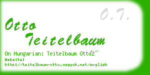 otto teitelbaum business card